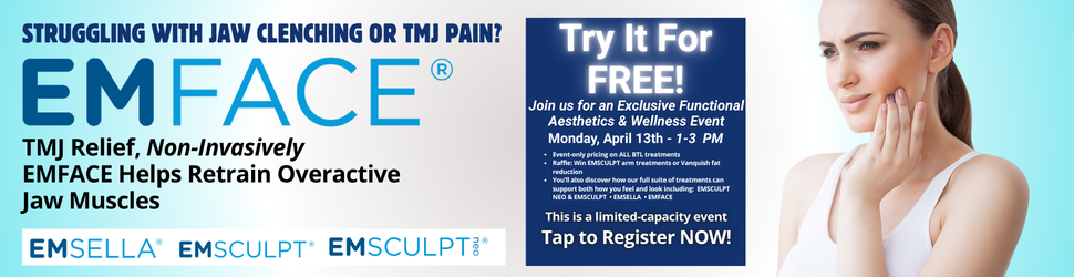 Functional wellness event at wrinkle and weight solutions in westerville, ohio, april 13th free emface trials