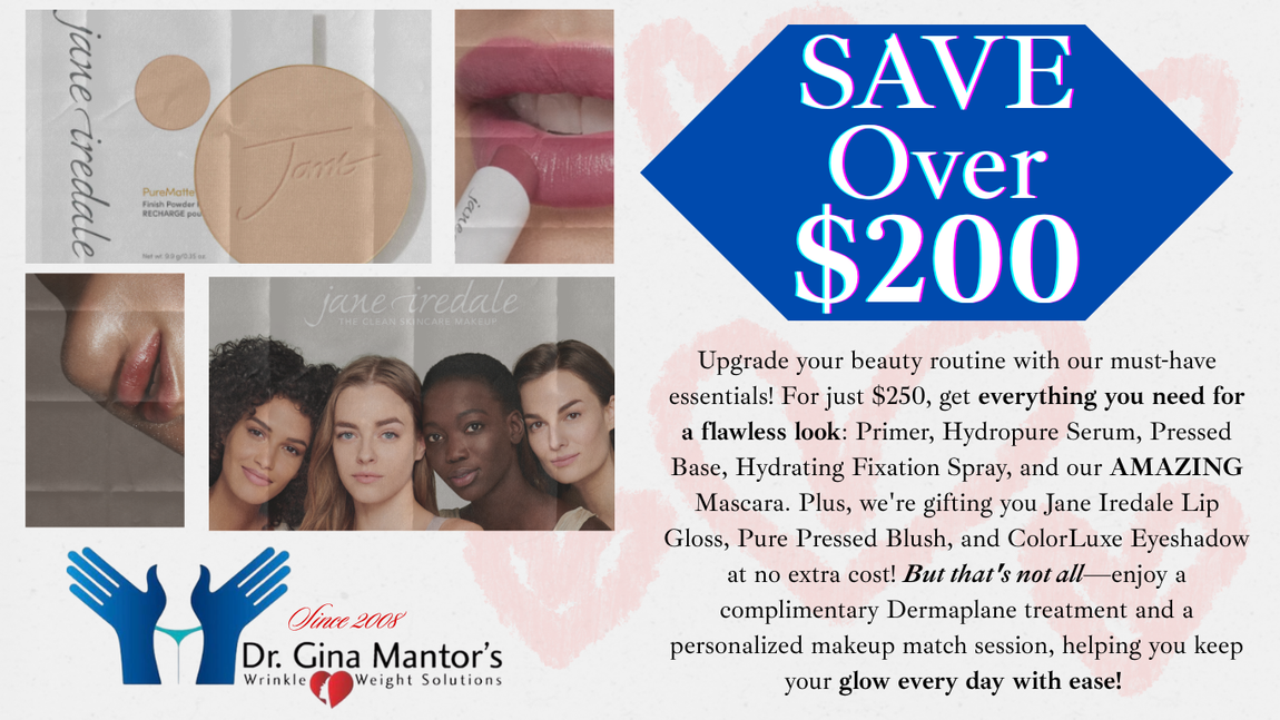 jane iredale glow bundle now available at wrinkle and weight