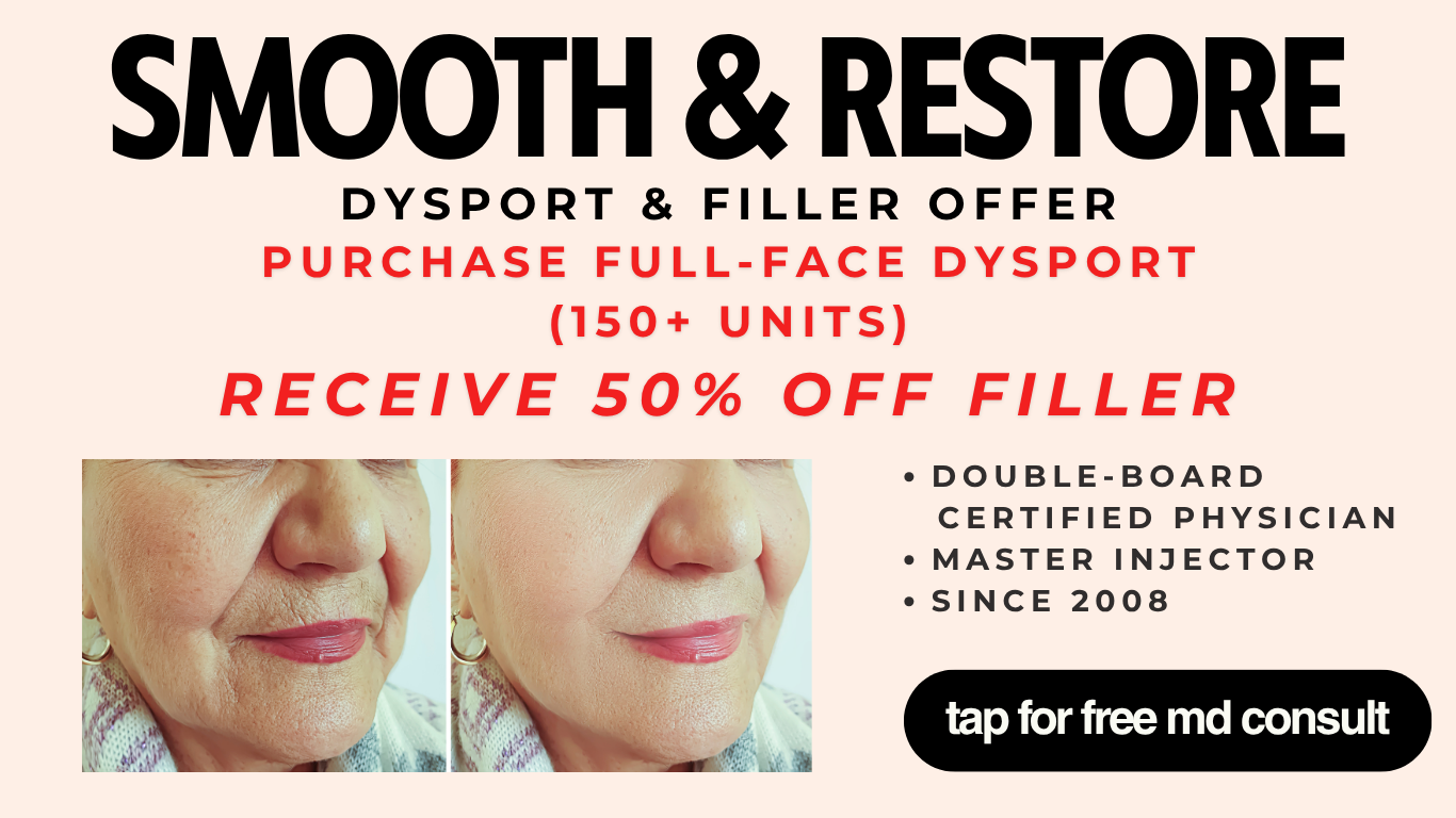Best price in westerville for Dysport and ermal fillers - special medspa offer