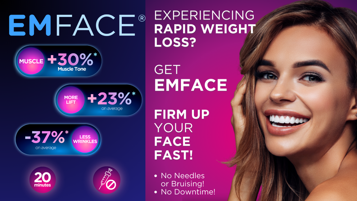 losing weight in your face. emface for an instant lift