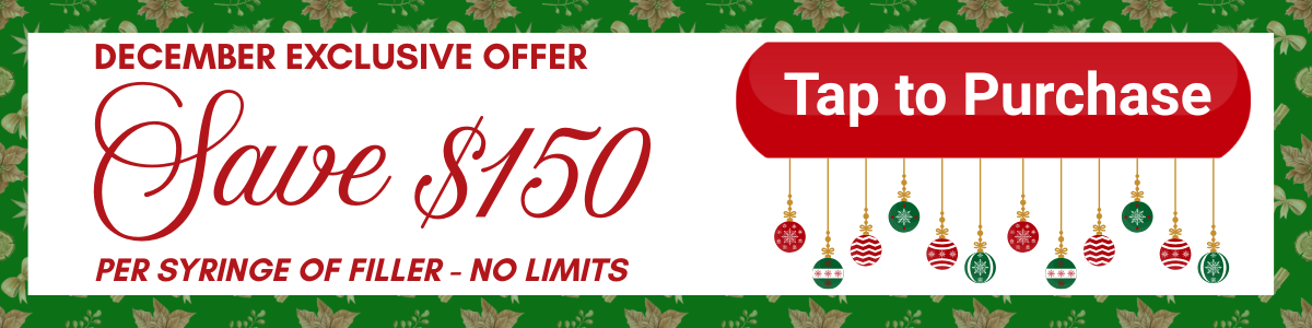 banner with our save $150 off all filler special