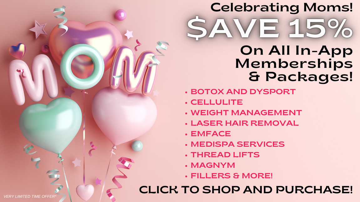 save 15% on all in-app purchases at Wrinkle and Weight - Happy Mother's Day