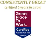 Great Place To Work - 6 years in a row
