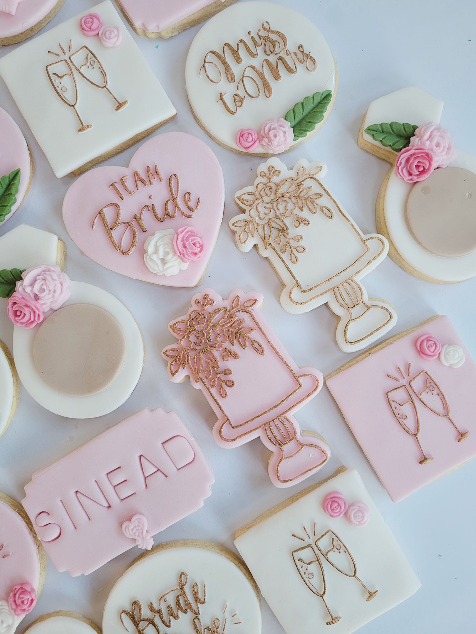 bridal themed sugar cookies ireland