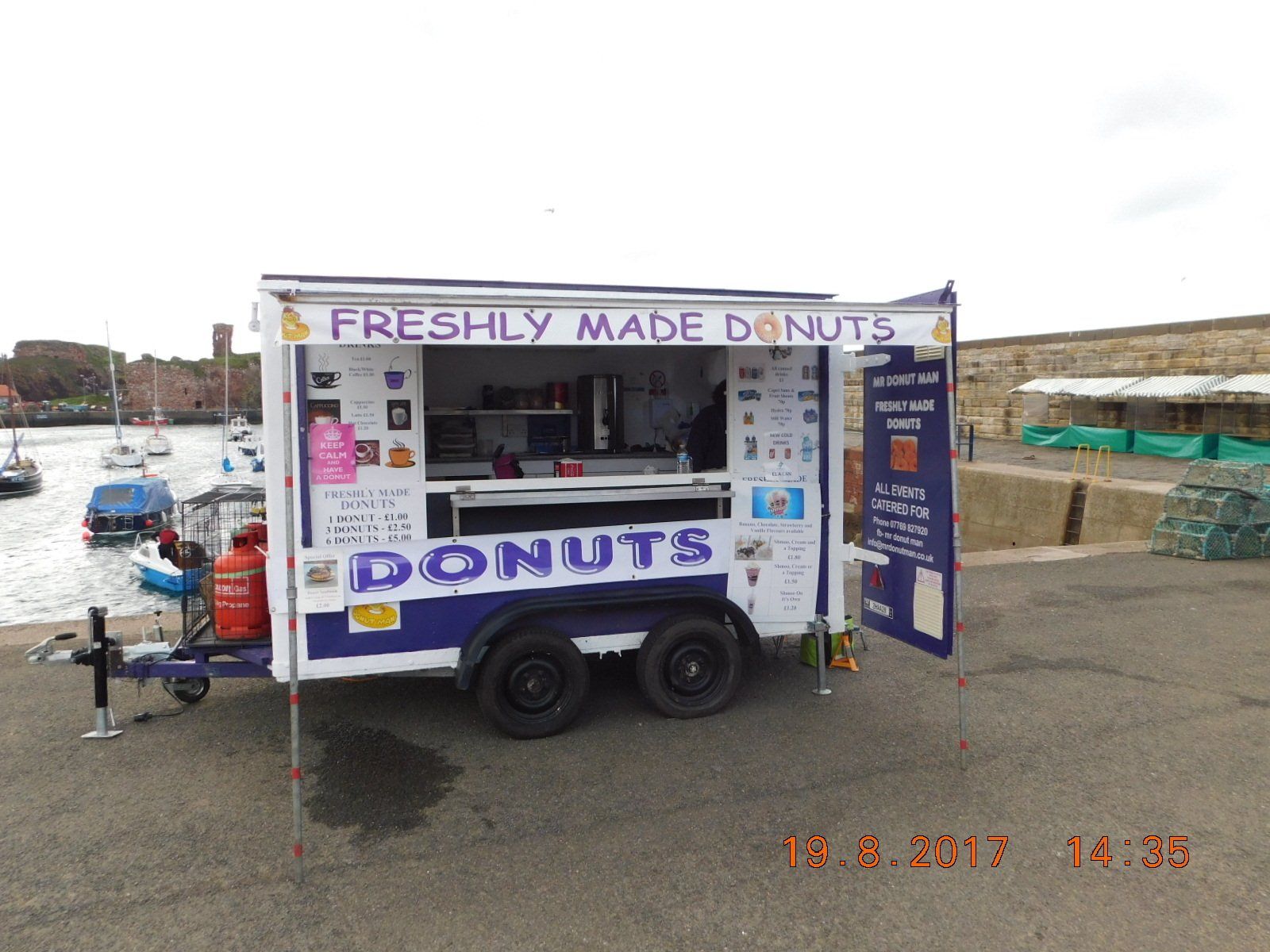 Our First Trailer at Dunbar Harbour