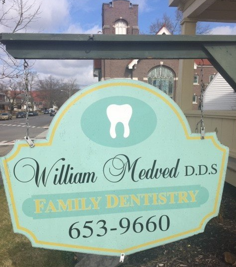 Dentist Showing Jaw Model — Lancaster, OH — William L. Medved