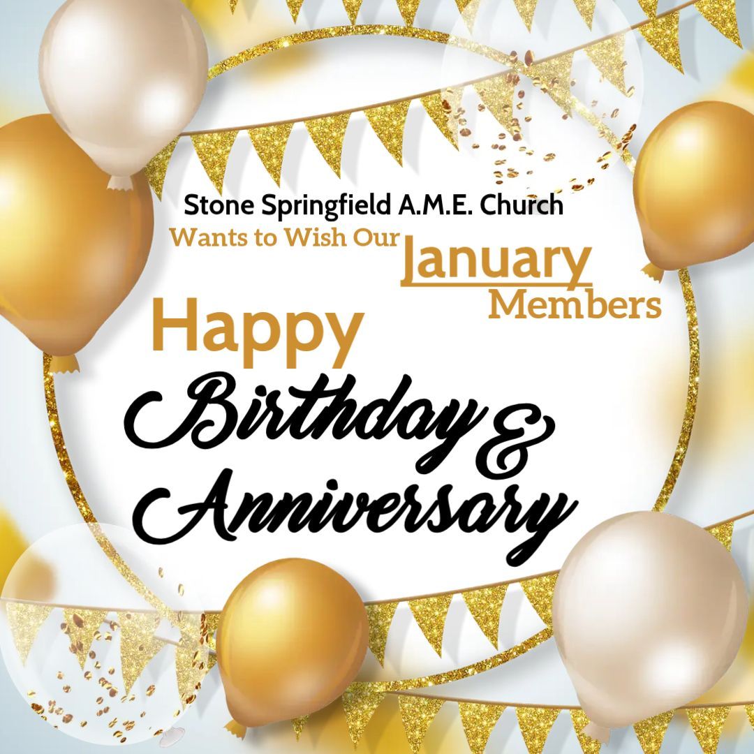 Jan Birthday & Anniversary