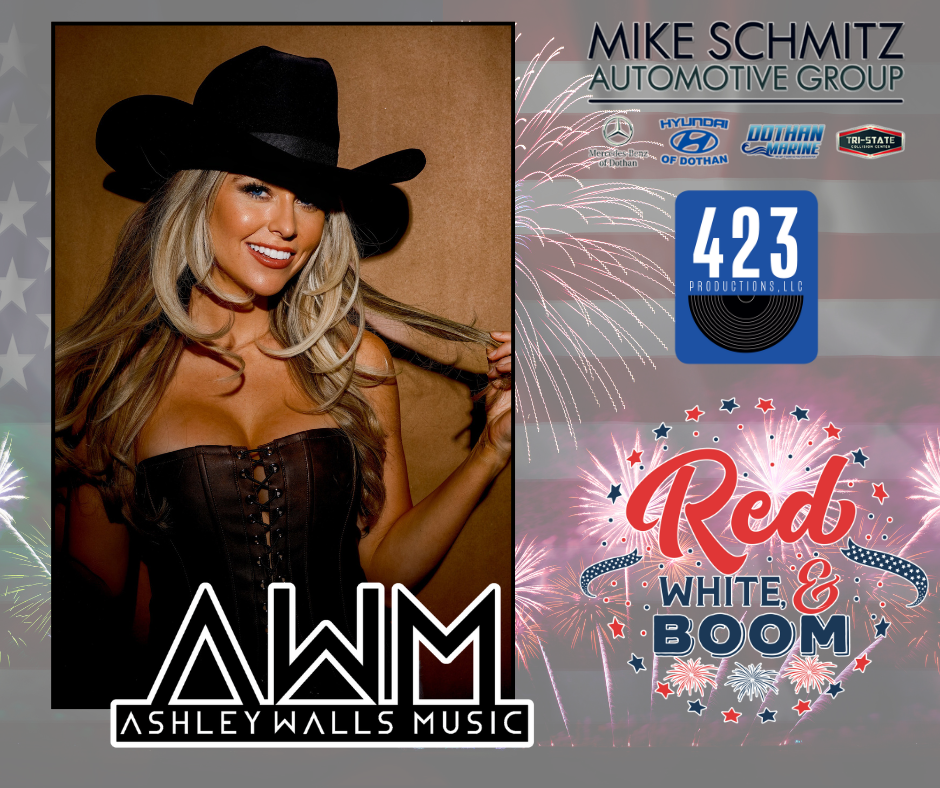 Ashley Walls live in concert at Rehobeth, AL Red, White and Boom