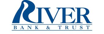 A river bank and trust logo on a white background