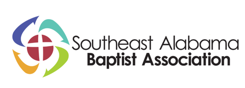 The logo for the southeast alabama baptist association.