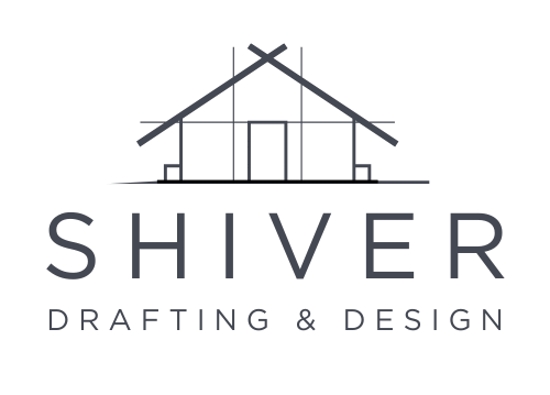 A logo for a company called shiver drafting and design.