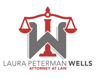 The logo for laura peterman wells attorney at law