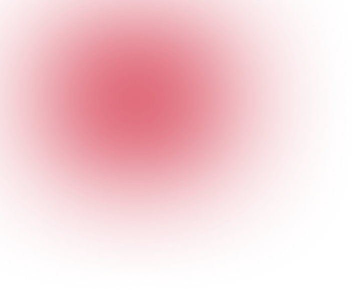 Soft pink blurred circular glow on a white background