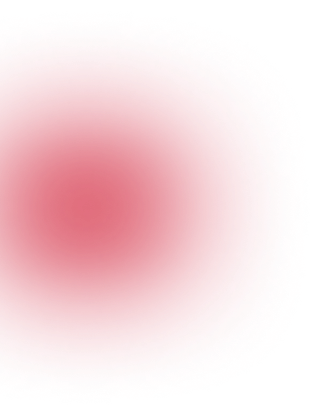 Soft pink blurred circular glow on a white background