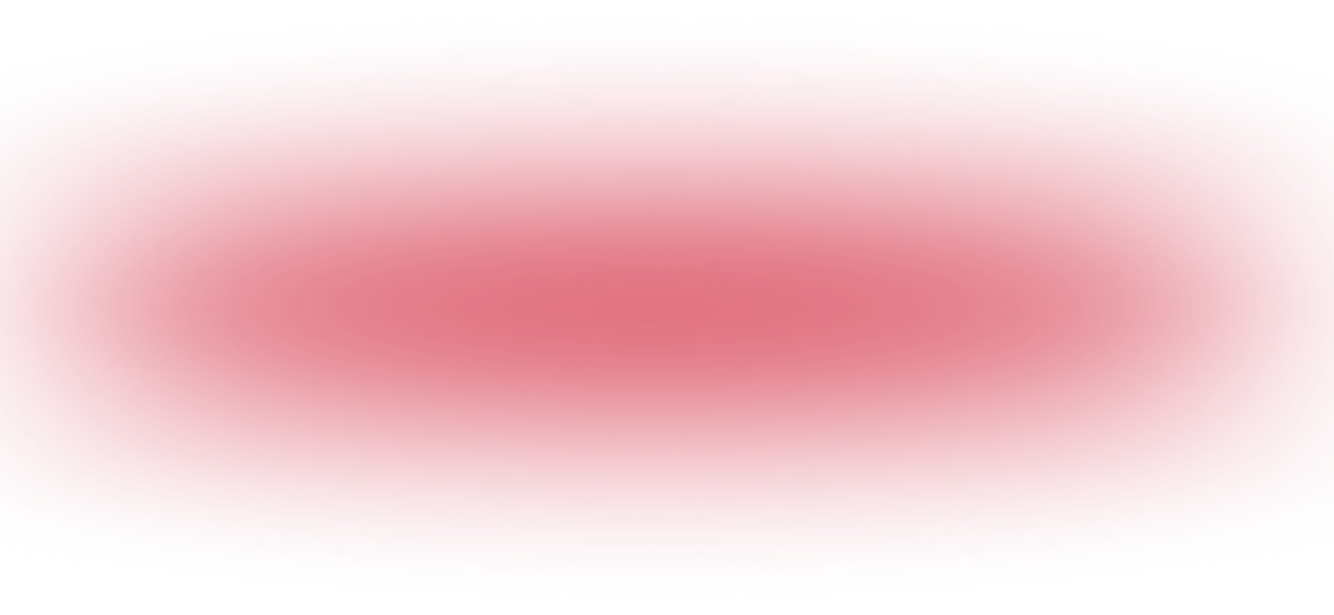 Soft pink blurred horizontal bar on a white background