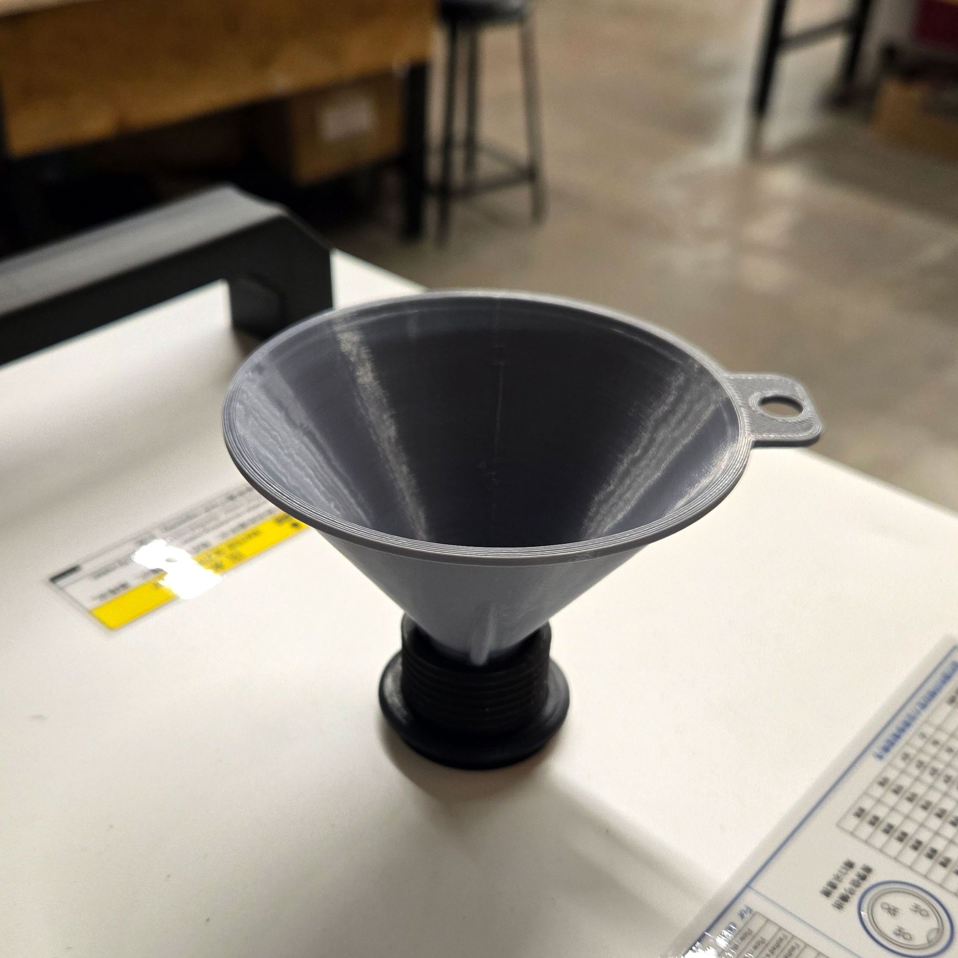 funnel for maintenance of water chiller for laser tube