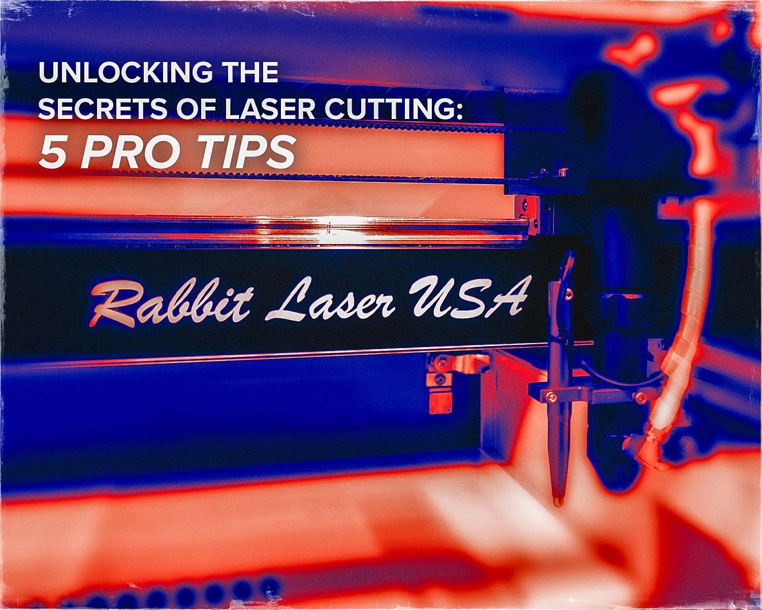 blog cover close up of laser head with title of blog