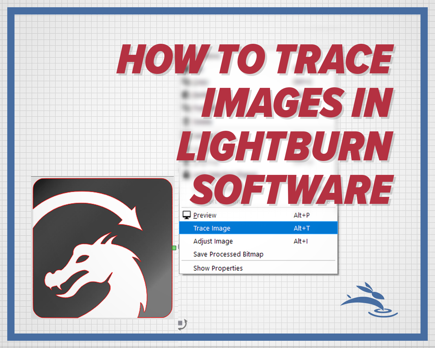 hand tracing an image of a wolf