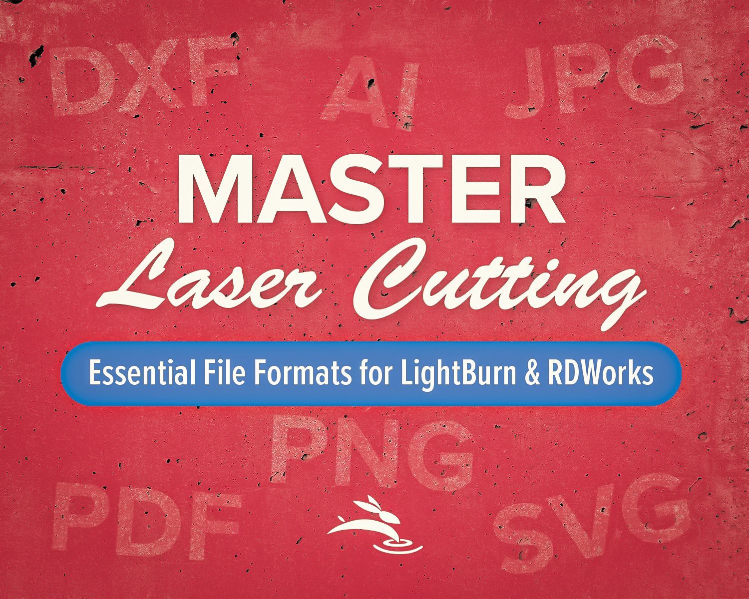 Headline text over blue schematic background