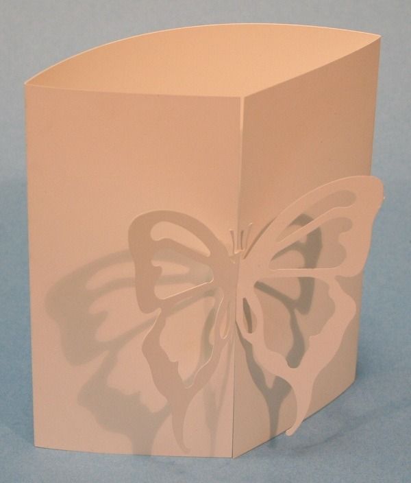butterfly card laser cut by a rabbit laser usa machine 