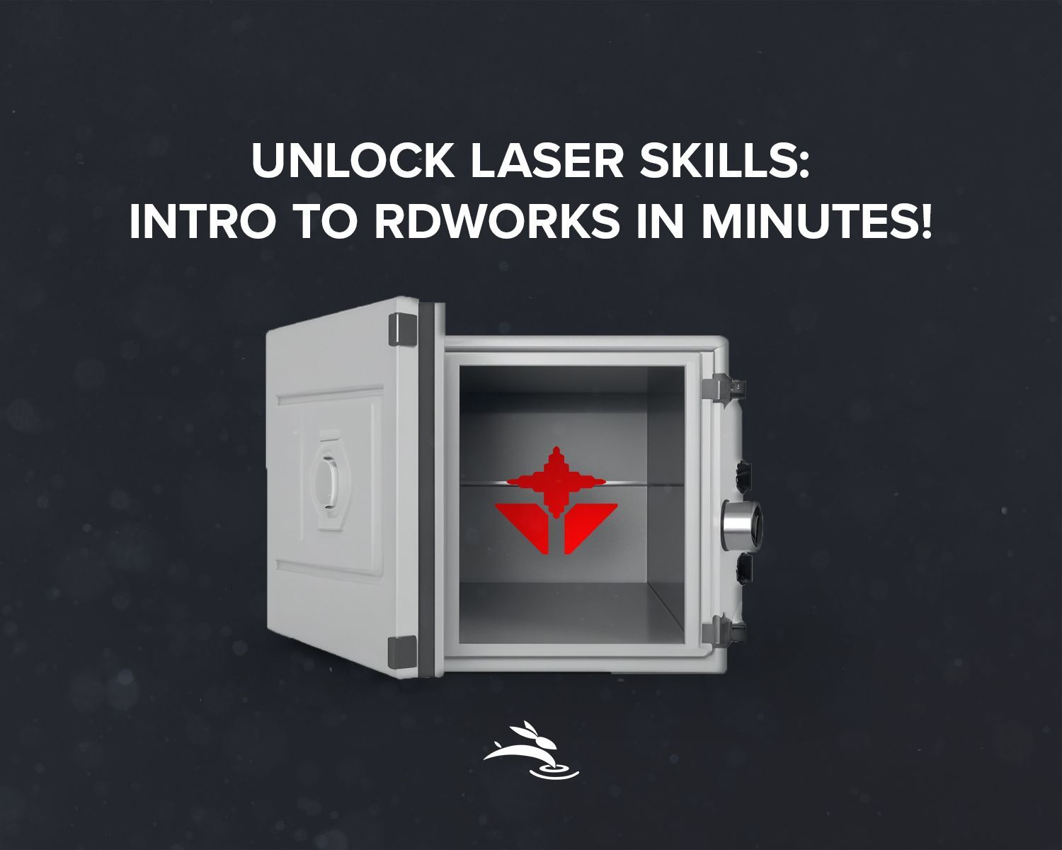 rdworks logo inside an open safe box with title text