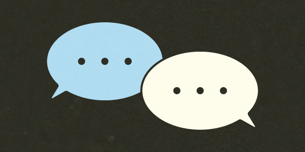 messaging bubbles for support