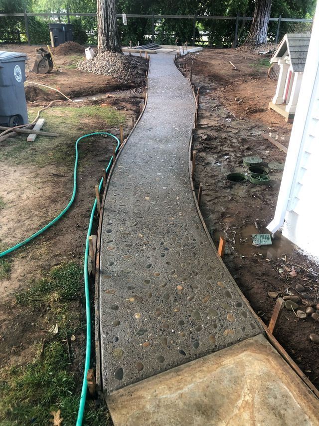 Concrete Walkway is Being Built – Elk Grove, CA – AVM Concrete