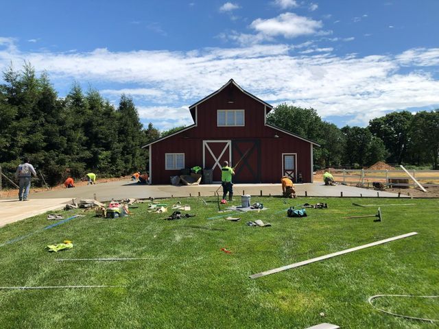 Red Barn Driveway Construction – Elk Grove, CA – AVM Concrete
