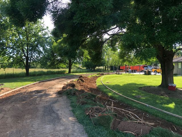 Green Field with Trees on Both Sides – Elk Grove, CA – AVM Concrete