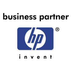 Il logo hp è un partner commerciale di hp invent.