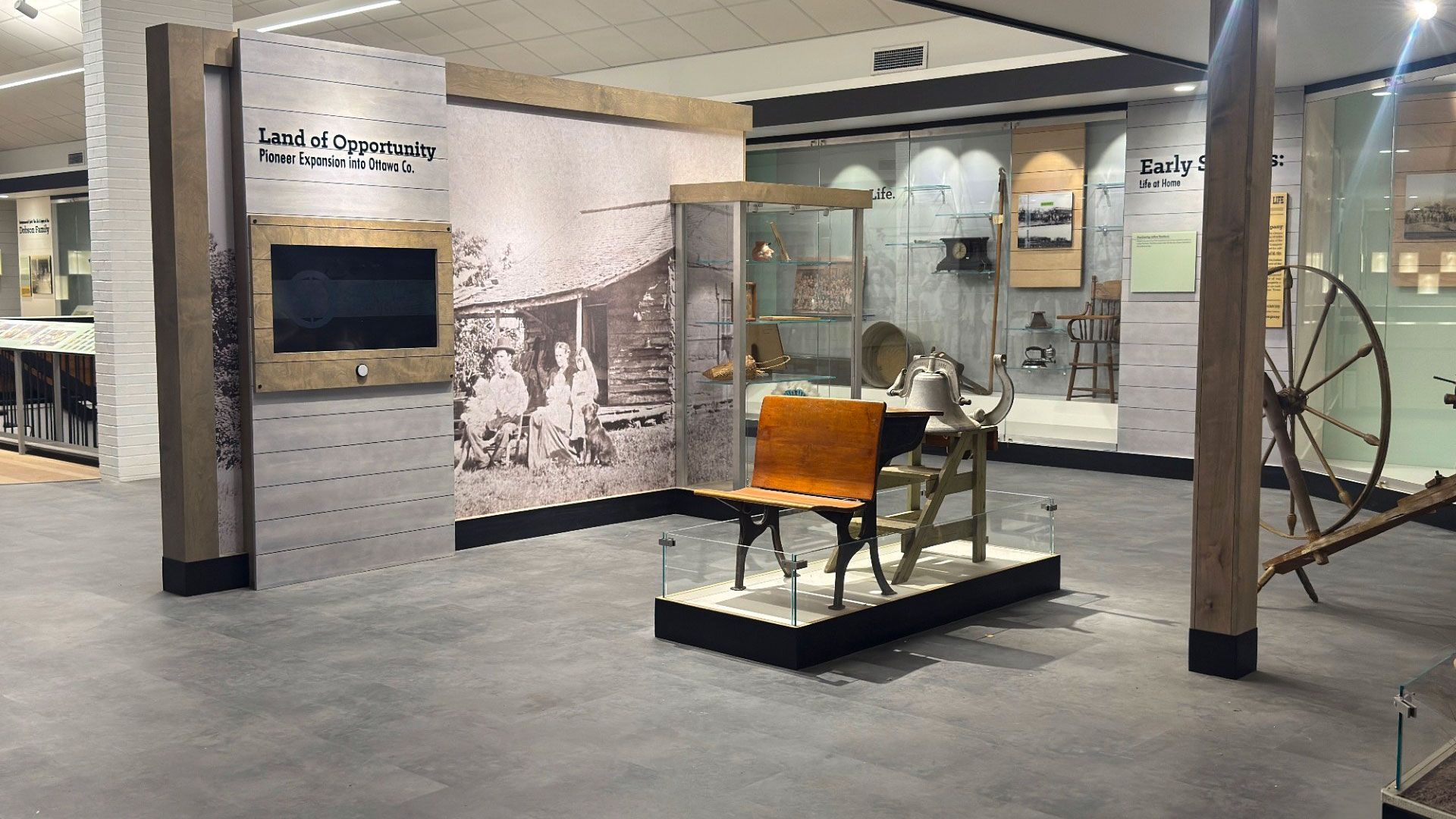 The Resettlement & Expansion gallery at the Dobson Museum, Miami, OK.