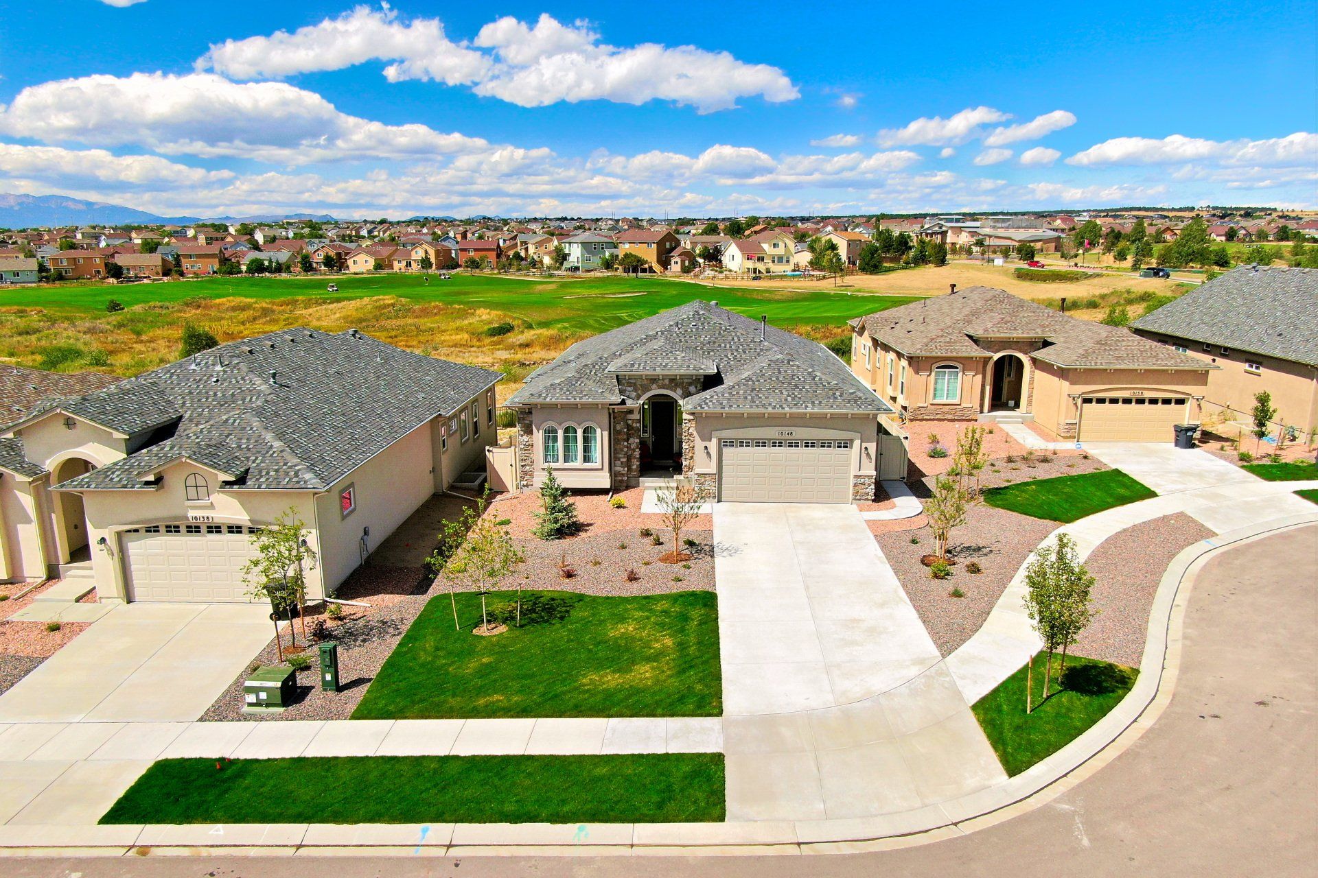 Aerial View of Houses — Colorado Springs, CO — AIR Photography