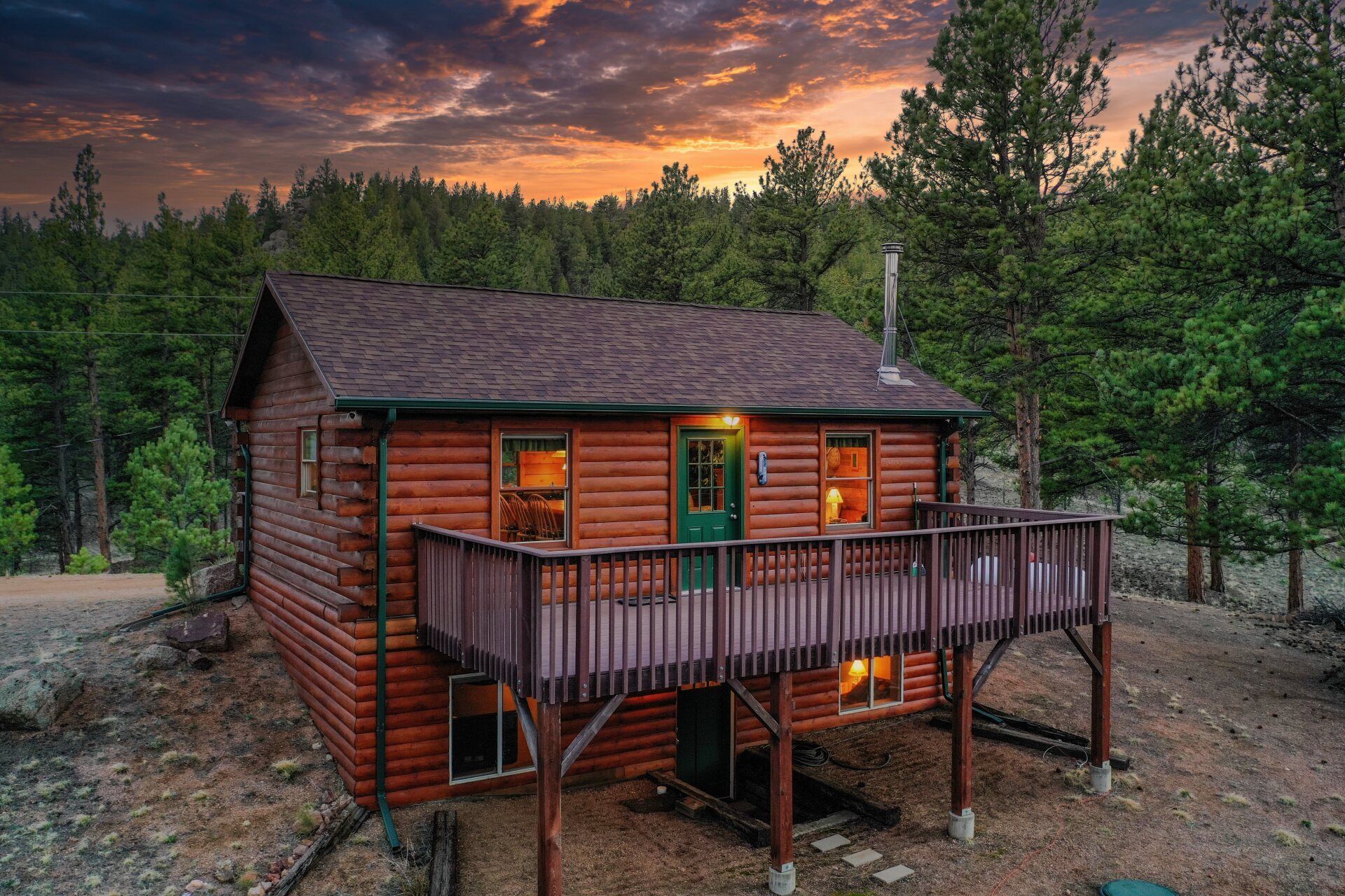 Cabin House at the Forest — Colorado Springs, CO — AIR Photography