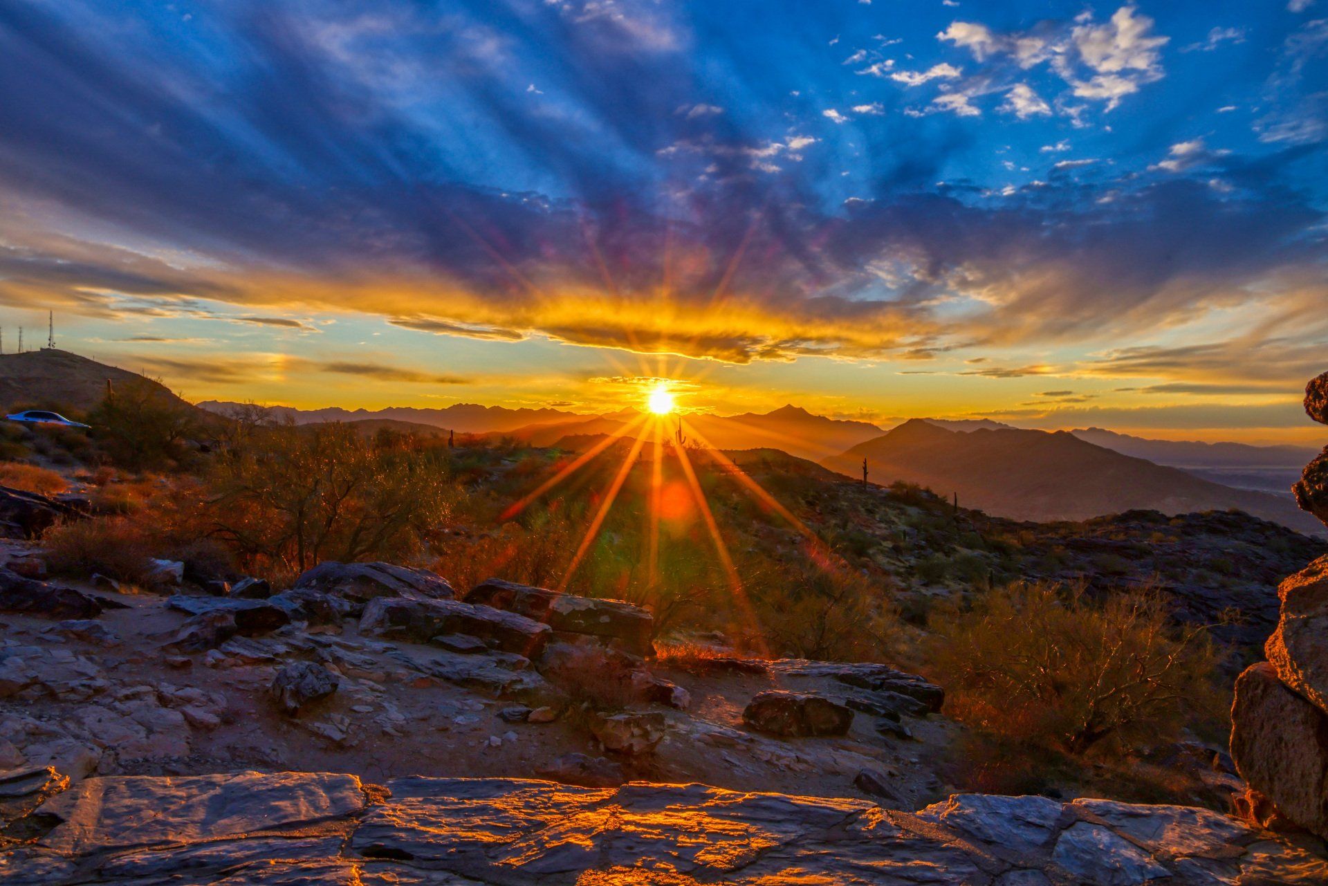 Sunset and Mountains — Colorado Springs, CO — AIR Photography