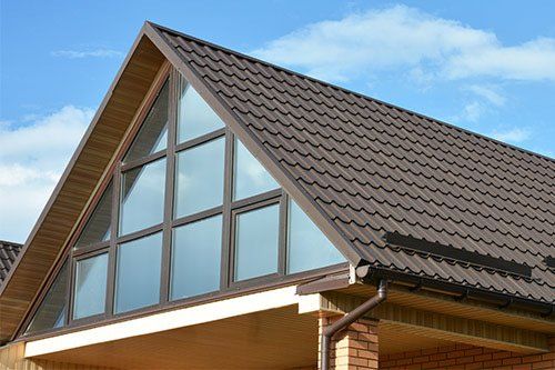 Metal Roof And Modern Skylight