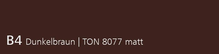 B4 Dunkelbraun, Ton 8077 matt