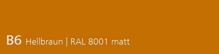 B6 Hellbraun, RAL 8001 matt