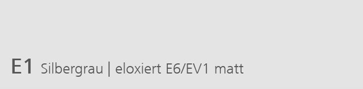 E1 Silbergrau eloxiert