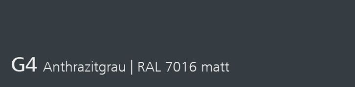 G4 Anthrazitgrau, RAL 7016 matt