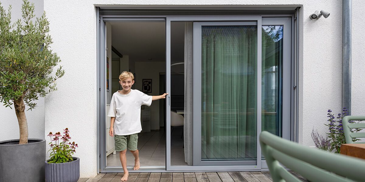 ISN Insektenschutz Schiebeanlage für Balkontüren und Terrassentüren 