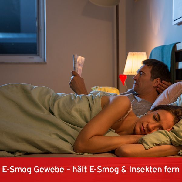 E-Smog Gewebe für ISN Insektenschutzgitter für Fenster und Türen hält E-Smog und Insekten fern