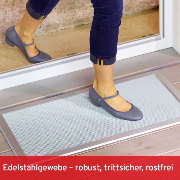 Edelstahlgewebe für ISN Lichtschachtabdeckungen sind robust, trittsicher und rostfrei