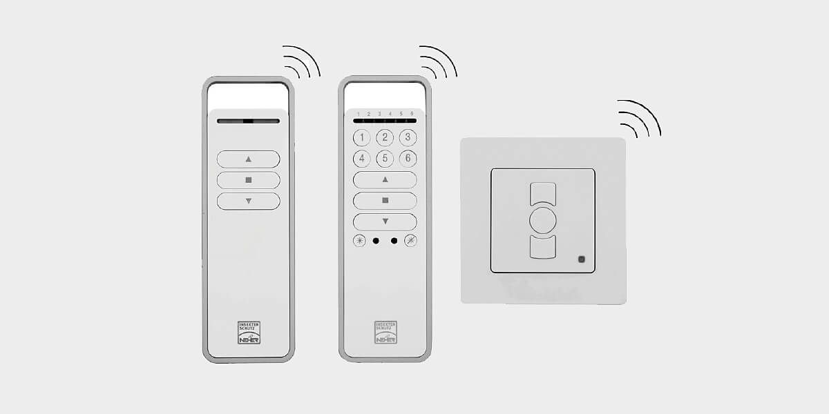 ISN Insektenschutz Elektrorollo Bedienungselemente 