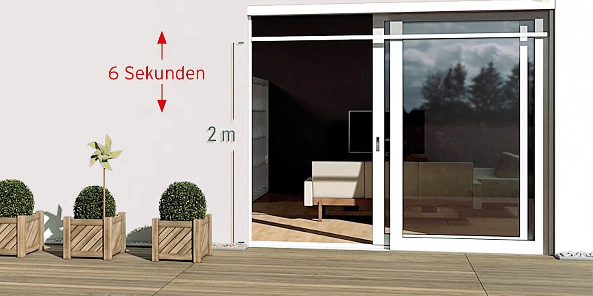 ISN Insektenschutz Elektrorollo Geschwindigkeit