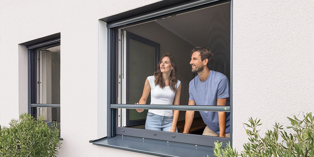 ISN Insektenschutz Rollo mit Fliegengitter