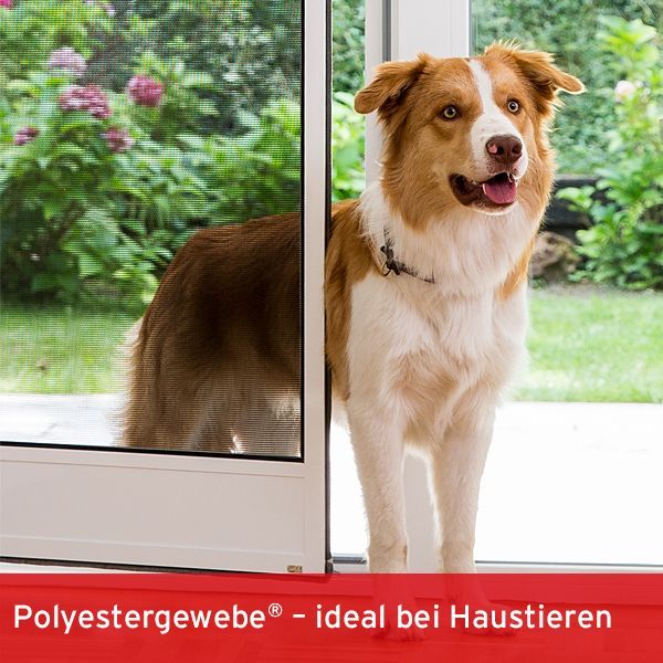 Polyestergewebe Gewebe für ISN Insektenschutzgitter für  Türen und Tierklappen bei haushalten mit Hunden und Katzen