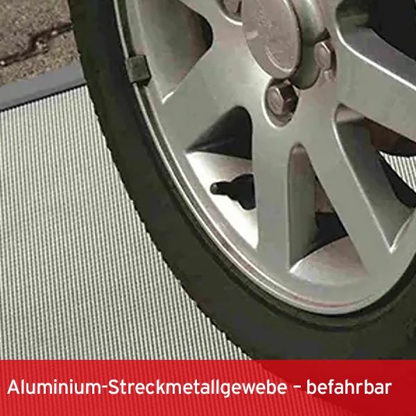 Aluminium Streckmetall Gewebe für ISN Lichtschachtabdeckungen sind befahrbar