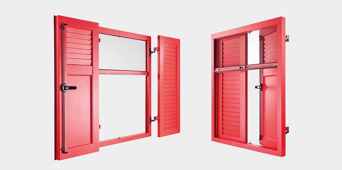 ISN Insektenschutz Rollo für Fenster mit Klappladen 