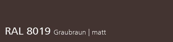 RAL 8019 Graubraun, matt