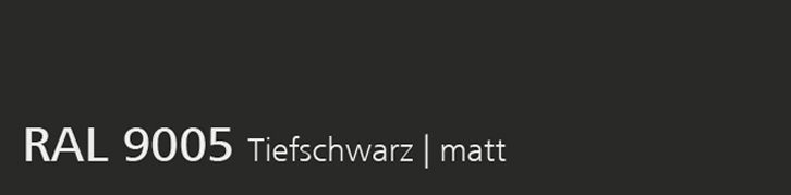 RAL 9005 Tiefschwarz, matt
